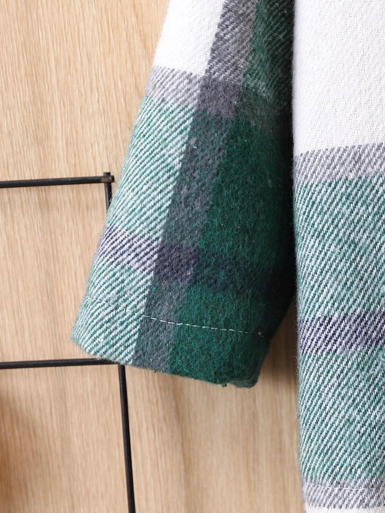  | SHEIN Baby Boy Plaid Print Hooded Shirt & Pants Without Tee, For Christmas | Dress | Shein | OneHub