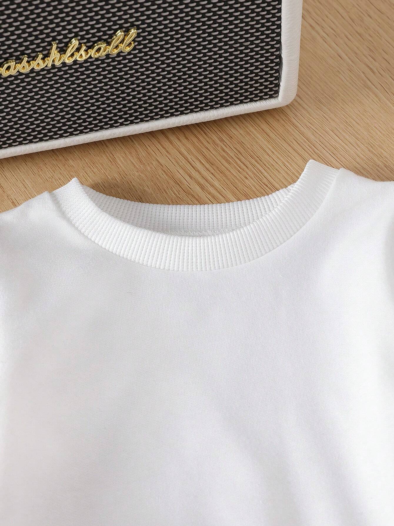  | SHEIN Baby Boy Plain Crew Neck Long Sleeve Top And Overalls 2-Piece Outfit, Casual Clothes | Dress | Shein | OneHub