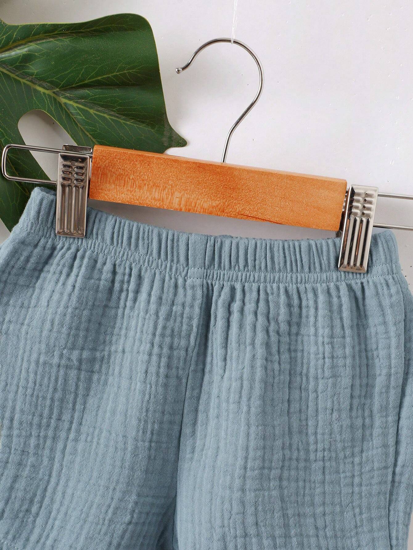  | SHEIN Baby Boy Solid Texture Loose Fit Leisure Suit | Dress | Shein | OneHub