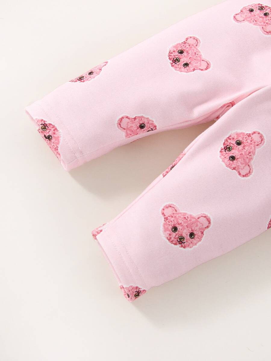  | SHEIN Baby Girl Newborn Cartoon Graphic Tee & Pants & Accessory 3D Ears Hat | Dress | Shein | OneHub