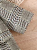  | SHEIN Baby Girl Plaid Print Blazer & Tank Top & Shorts | Dress | Shein | OneHub