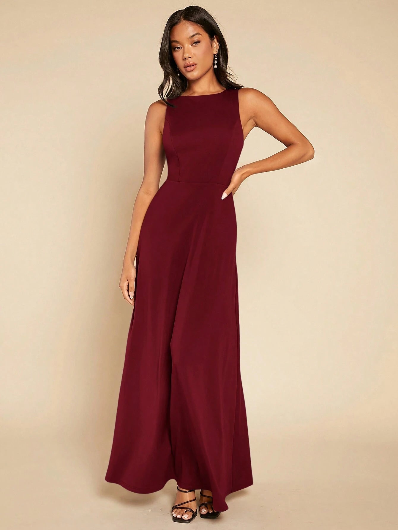  | SHEIN Belle Solid Maxi Bridesmaid Dress | Dress | Shein | OneHub