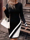  | SHEIN Clasi Color Block Sweater Dress | Dress | Shein | OneHub