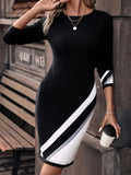  | SHEIN Clasi Color Block Sweater Dress | Dress | Shein | OneHub