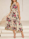  | SHEIN Clasi Women's Floral Print Halter Neck Long Summer Dress | Dress | Shein | OneHub