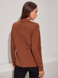 | SHEIN Clasi Shawl Neck Open Front Solid Coat | Blazer | Shein | OneHub