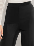  | SHEIN Clasi Solid High Waist Wide Leg Pants Bootcut Wide Leg Pants Dress Pants | Pants | Shein | OneHub