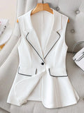  | SHEIN Clasi Women's Casual Color-Blocking Sleeveless Blazer | Blazer | Shein | OneHub