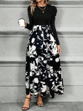  | SHEIN Clasi Women's Elegant Bowknot Splice Floral Print A-Line Dress | Dress | Shein | OneHub