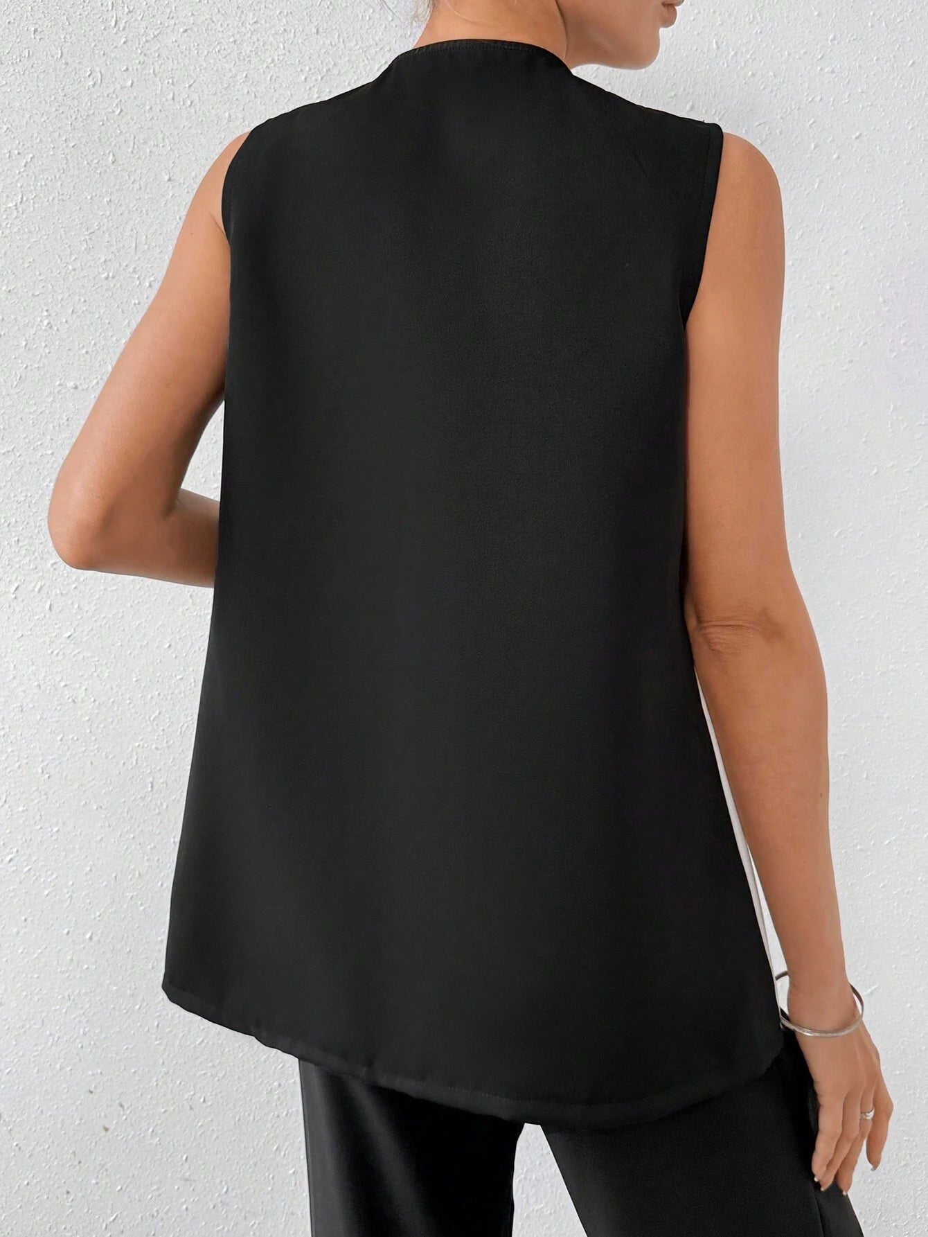  | SHEIN Clasi Women's Sleeveless Color Block Blazer Jacket | Blazer | Shein | OneHub