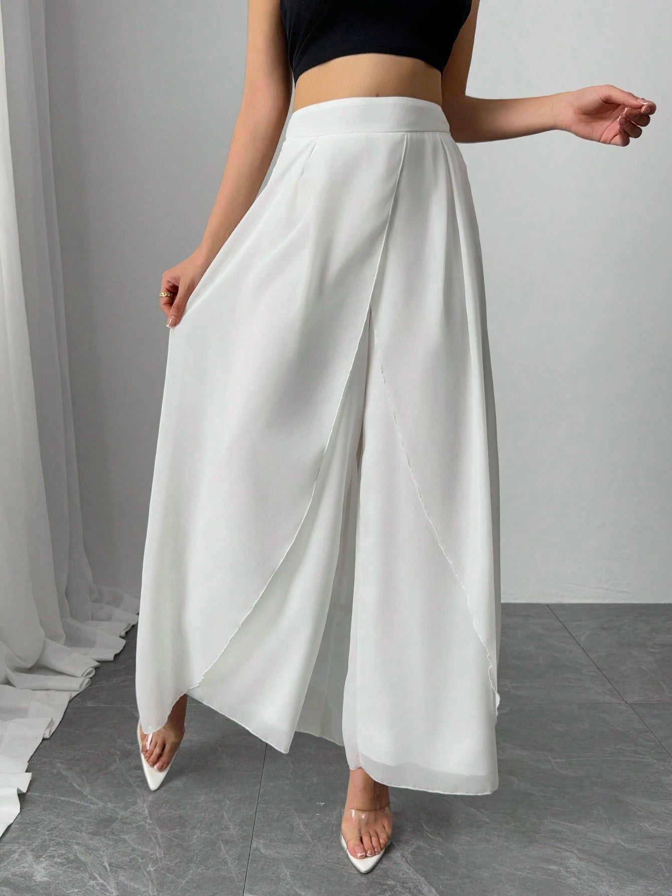  | SHEIN Clasi Women's Solid Color Casual Loose Wide Leg Pants | Pants | Shein | OneHub