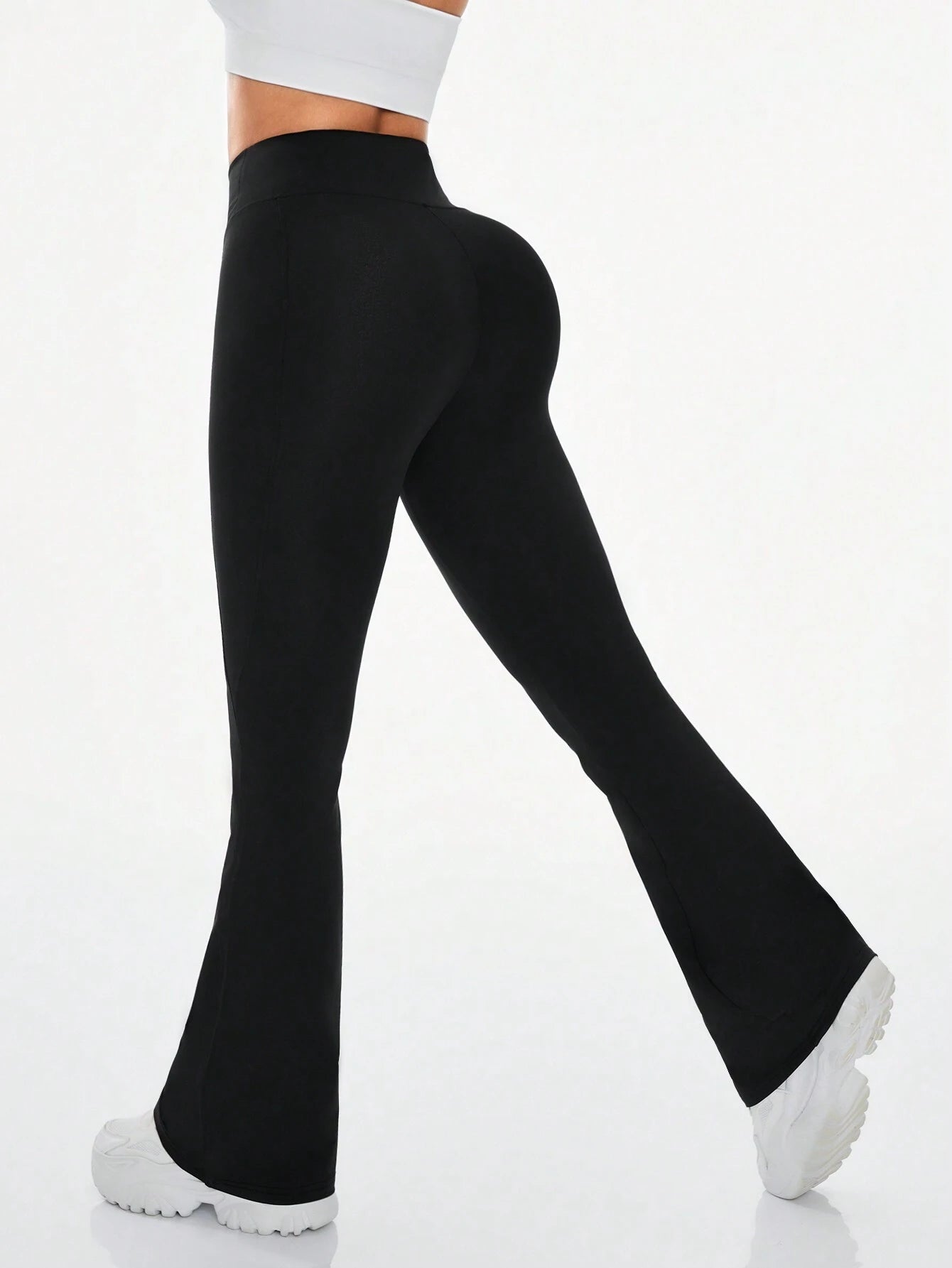  | SHEIN Daily&Casual Women's Solid Color Flare Activewear Pants | Sports Leggings | Shein | OneHub