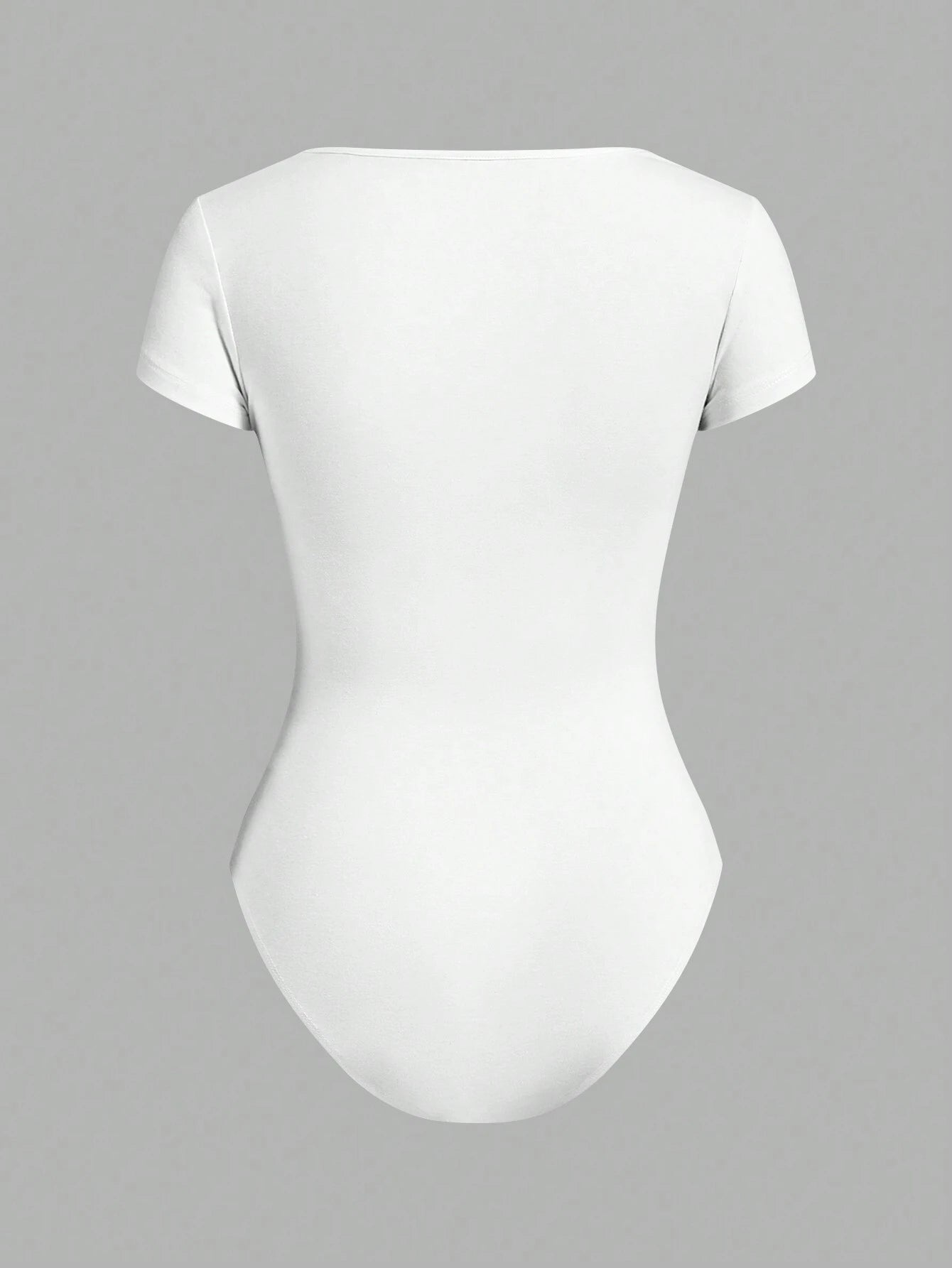  | SHEIN EZwear 2pcs/Set Square Collar Short Sleeve Simple Casual Bodysuit For Women | Top | Shein | OneHub