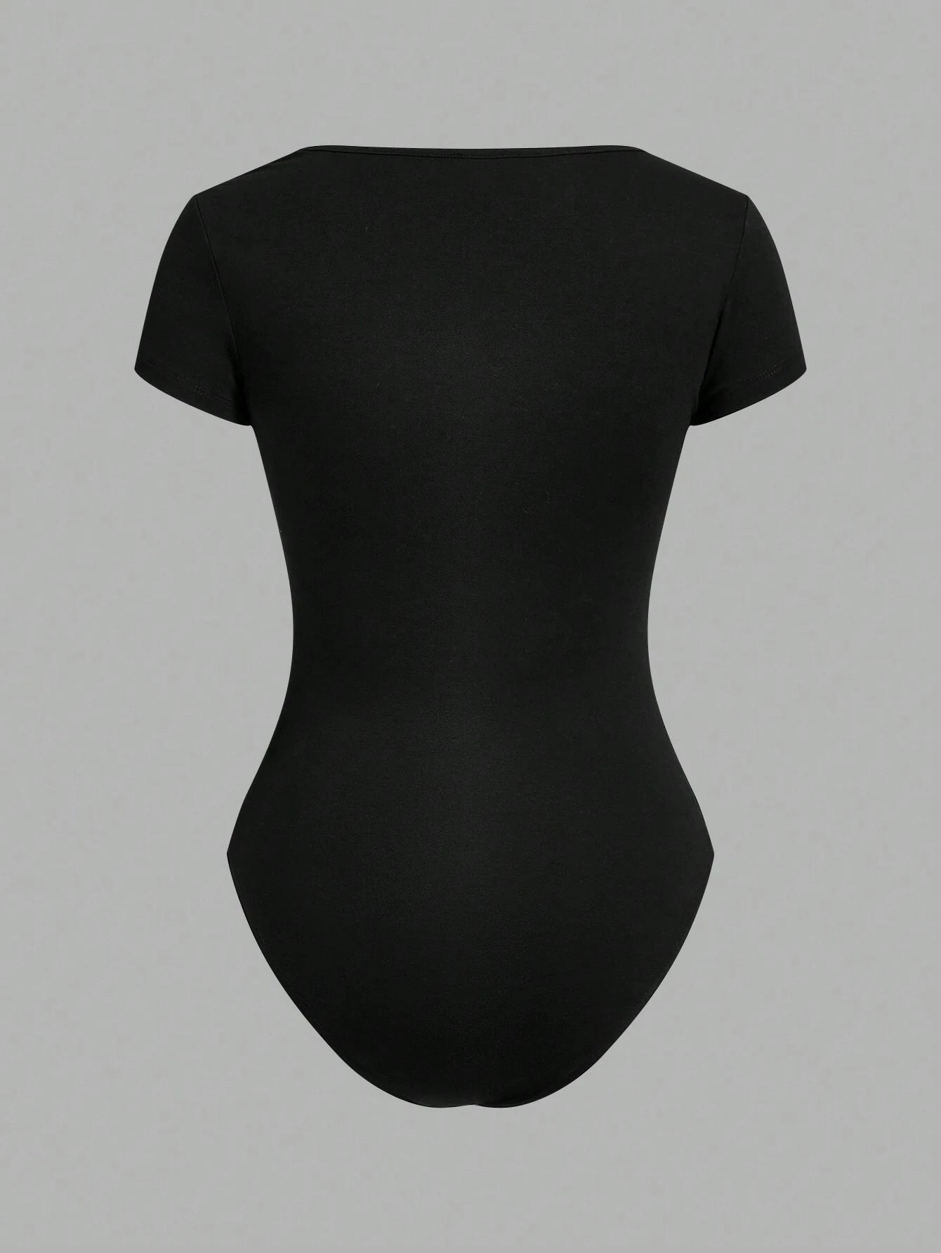  | SHEIN EZwear 2pcs/Set Square Collar Short Sleeve Simple Casual Bodysuit For Women | Top | Shein | OneHub