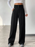  | SHEIN EZwear Contrast Color Turn-Waist Trousers | Pants | Shein | OneHub