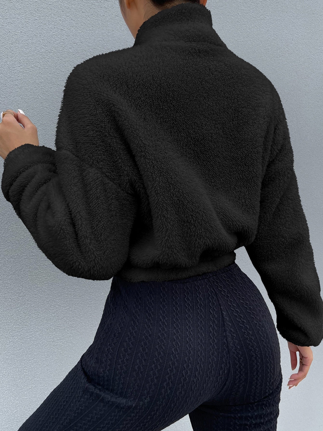  | SHEIN EZwear Drop Shoulder Zip Up Jacket | Sweater | Shein | OneHub