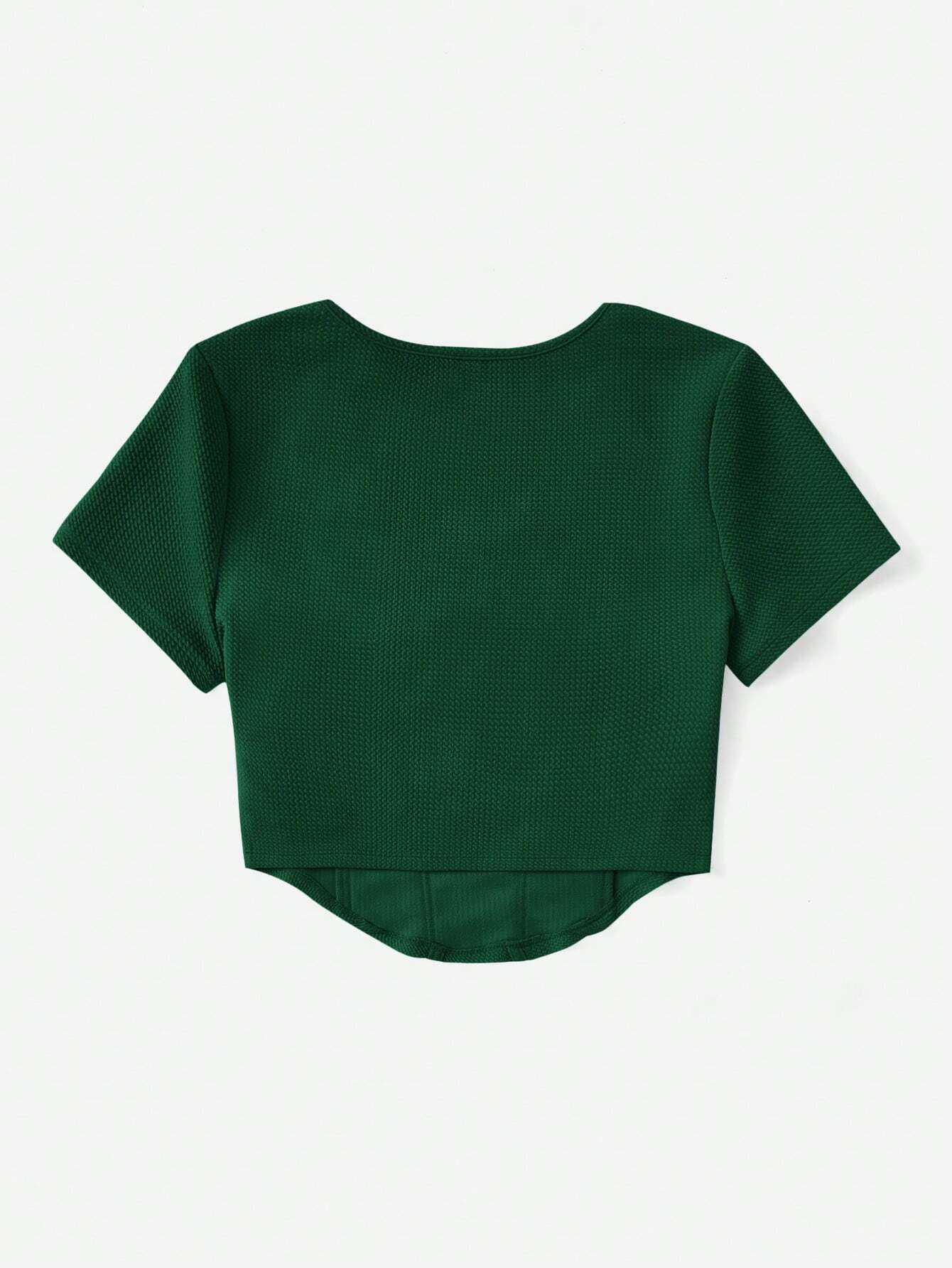  | SHEIN EZwear Scoop Neck Seam Front Tee | Tee | Shein | OneHub