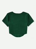  | SHEIN EZwear Scoop Neck Seam Front Tee | Tee | Shein | OneHub