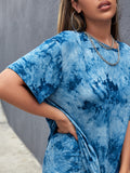  | SHEIN EZwear Tie Dye Tee & Biker Shorts Set | Top and Pant Set | Shein | OneHub
