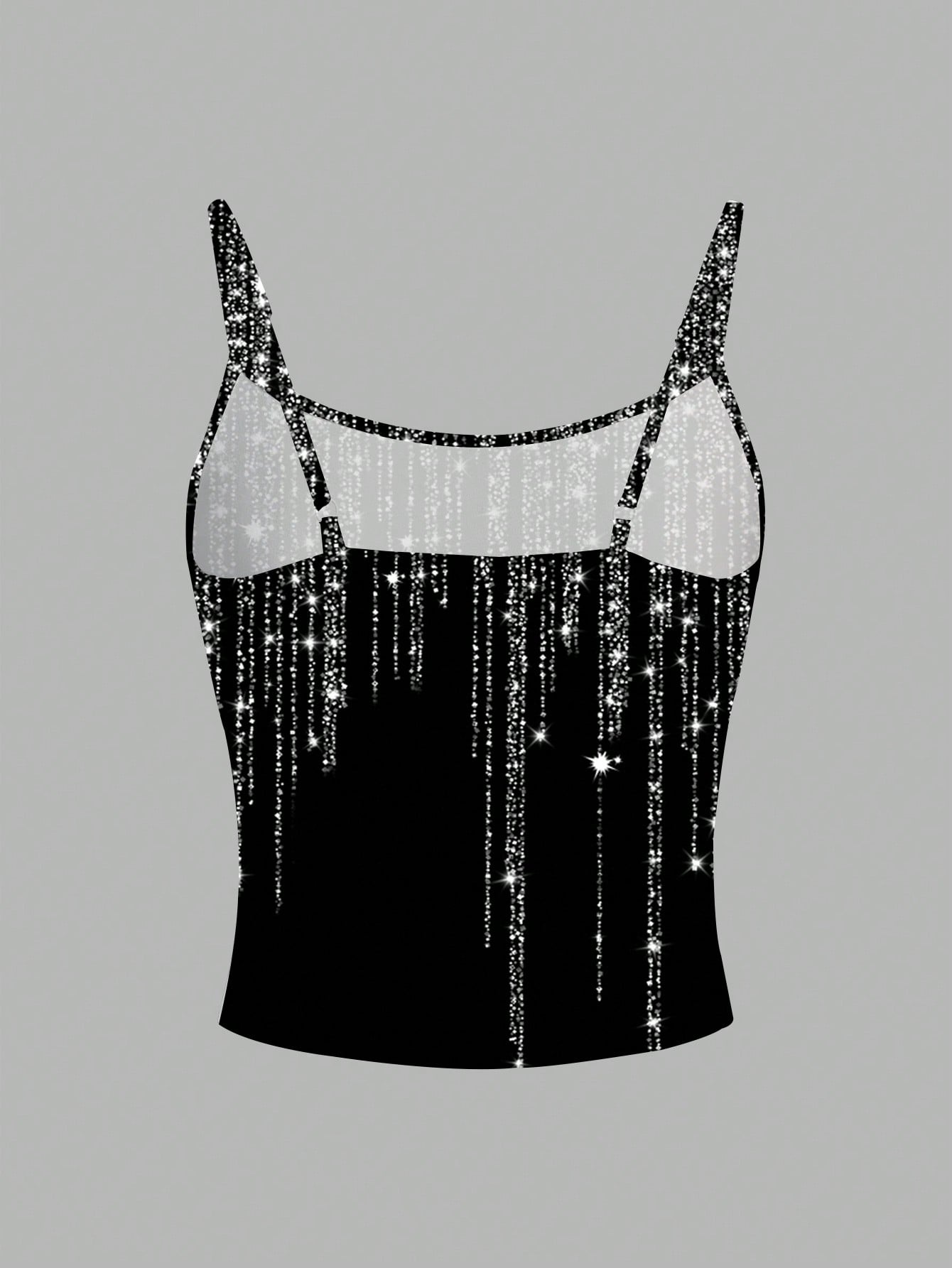  | SHEIN EZwear Women's Casual Minimalist Glitter Graphic Print Sexy Camisole Tank Top | Top | Shein | OneHub