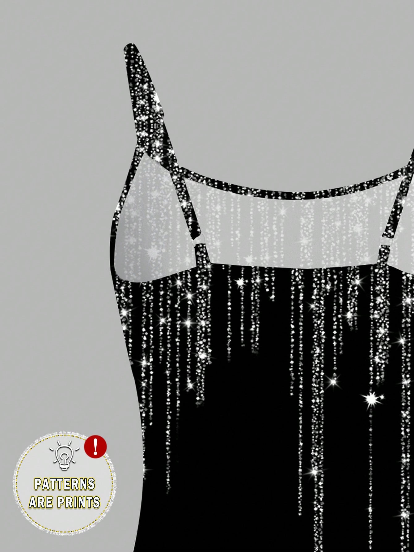  | SHEIN EZwear Women's Casual Minimalist Glitter Graphic Print Sexy Camisole Tank Top | Top | Shein | OneHub