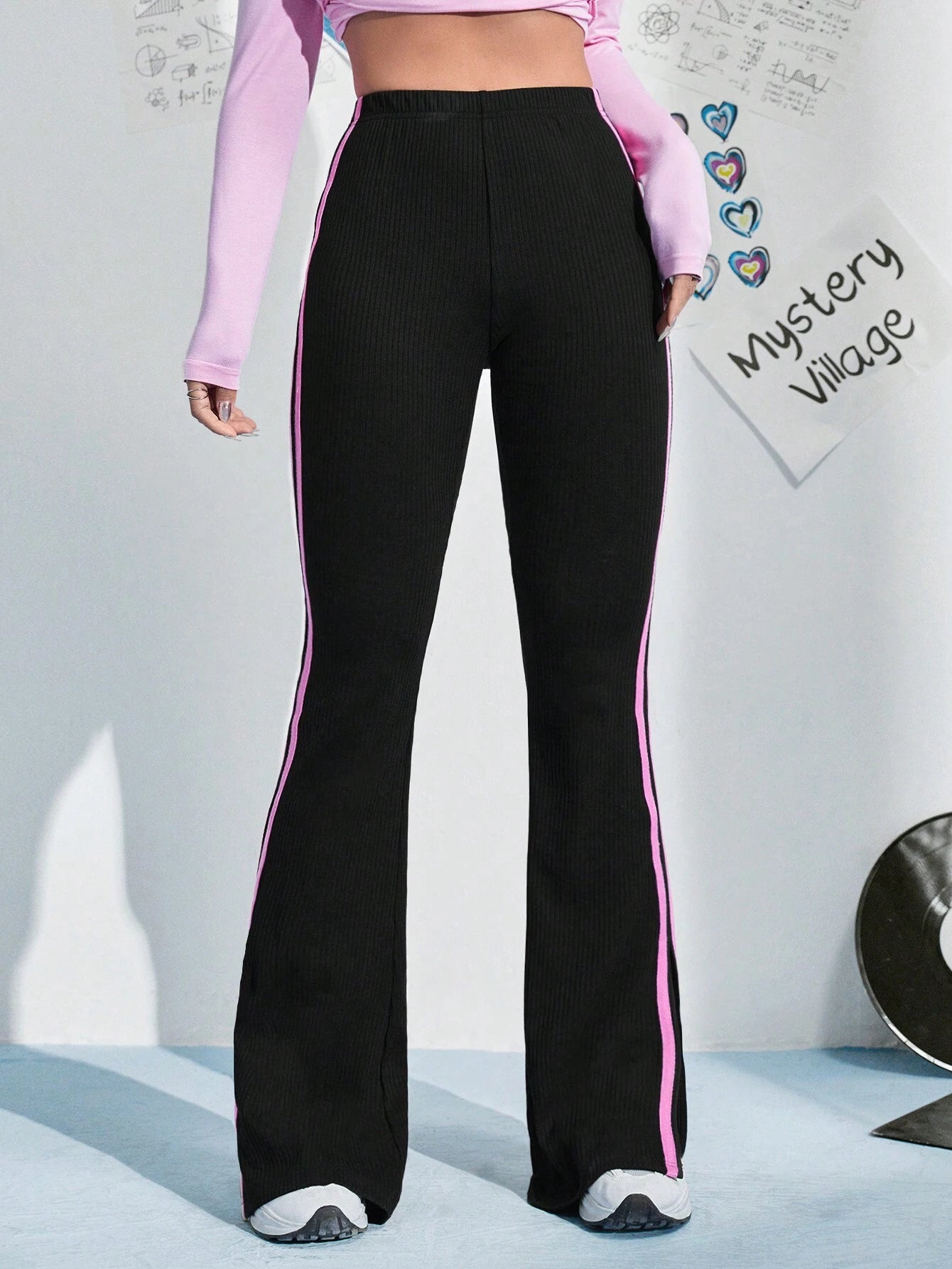  | SHEIN Women's Color Blocking Split Hem Pants | Pants | Shein | OneHub