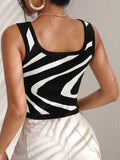  | SHEIN Essnce Color Block Scoop Neck Sweater Vest | Skirt | Shein | OneHub