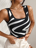  | SHEIN Essnce Color Block Scoop Neck Sweater Vest | Skirt | Shein | OneHub