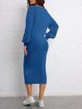  | SHEIN Essnce Drop Shoulder Button Front Jacket & Dress | Dress | Shein | OneHub