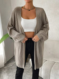  | SHEIN Essnce Drop Shoulder Open Front Ribbed Knit Duster Cardigan | Sweater | Shein | OneHub