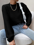  | SHEIN Essnce Mock Neck Drop Shoulder Sweater | Sweater | Shein | OneHub