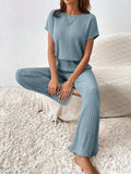  | SHEIN Essnce Solid Ribbed Knit Batwing Sleeve Jumpsuit | Jumpsuit | Shein | OneHub