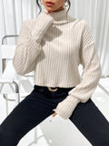  | SHEIN Essnce Turtleneck Drop Shoulder Tee | Sweater | Shein | OneHub