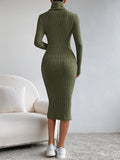  | SHEIN Essnce Turtleneck Ribbed Knit Bodycon Dress | Dress | Shein | OneHub