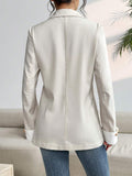  | SHEIN Frenchy Color Block Pleated Cuff Slightly Slim Fit Commute & Casual Blazer | Blazer | Shein | OneHub
