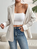  | SHEIN Frenchy Color Block Pleated Cuff Slightly Slim Fit Commute & Casual Blazer | Blazer | Shein | OneHub