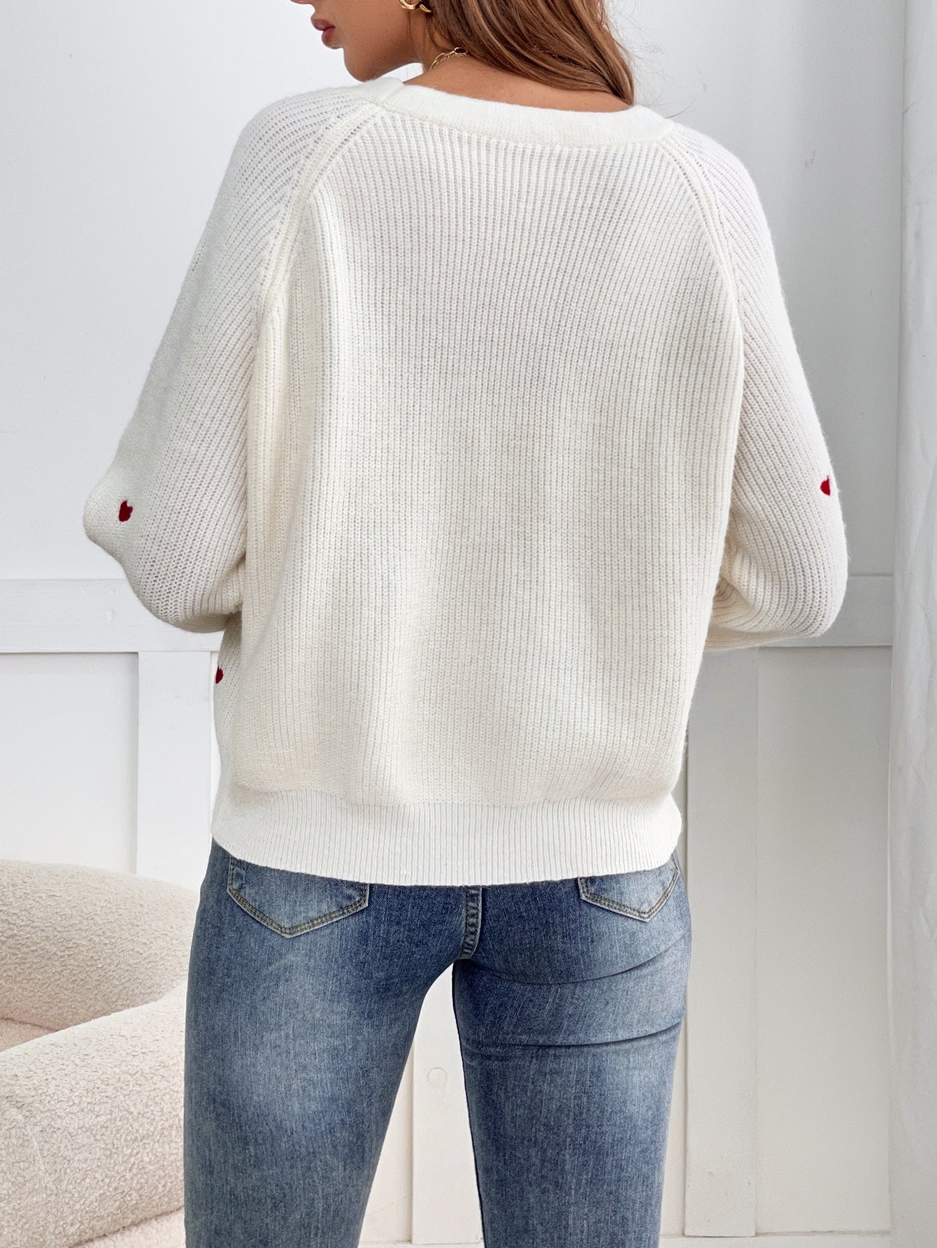  | SHEIN Frenchy Heart Embroidery Button Front Cardigan | Sweater | Shein | OneHub