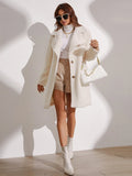  | SHEIN Frenchy Lapel Neck Single Breasted Teddy Coat | Blazer | Shein | OneHub