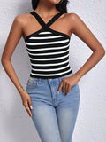  | SHEIN Frenchy Striped Print Halter Top | Skirt | Shein | OneHub