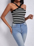  | SHEIN Frenchy Striped Print Halter Top | Skirt | Shein | OneHub