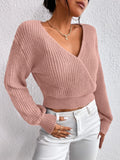  | SHEIN Frenchy Surplice Neck Drop Shoulder Sweater | Sweater | Shein | OneHub