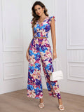  | SHEIN Frenchy Women's Flowers Printed Casual 2pcs/Set | Top and Pant Set | Shein | OneHub