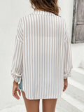  | SHEIN Frenchy Women's Old Money Outfits Striped Printed Linen Casual Long-Sleeved Shirt | Top | Shein | OneHub