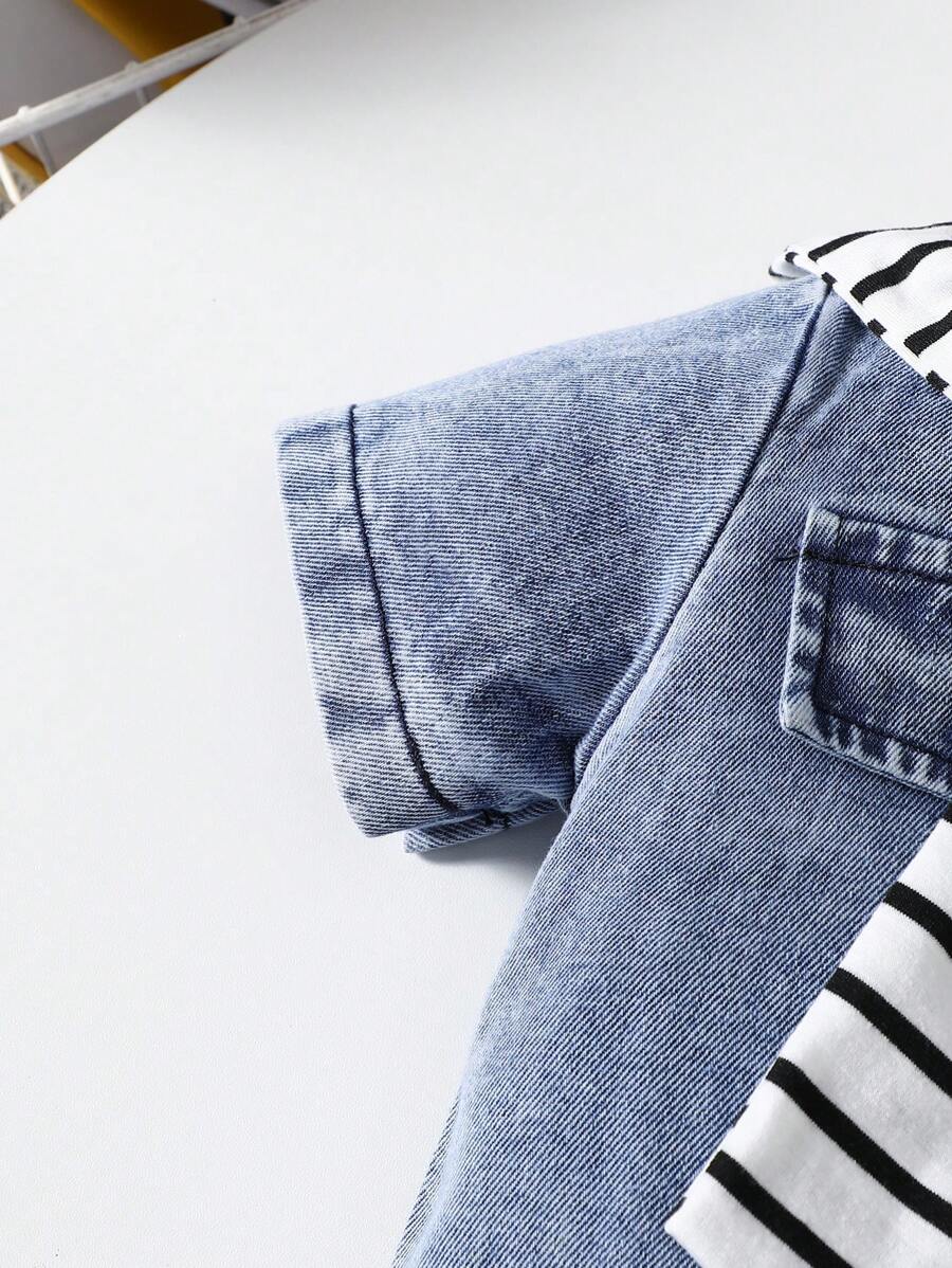  | SHEIN Genkimix Kids Fashionable Loose-Fit All-In-One Shorts For Baby Boys, Casual Style | Dress | Shein | OneHub