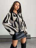  | SHEIN ICON Allover Print Flounce Sleeve Spring Shirt | Shirt | Shein | OneHub