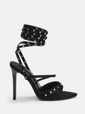  | SHEIN ICON Studded Strappy Stiletto High Heel Sandals With Open Toe | Sandal | Shein | OneHub