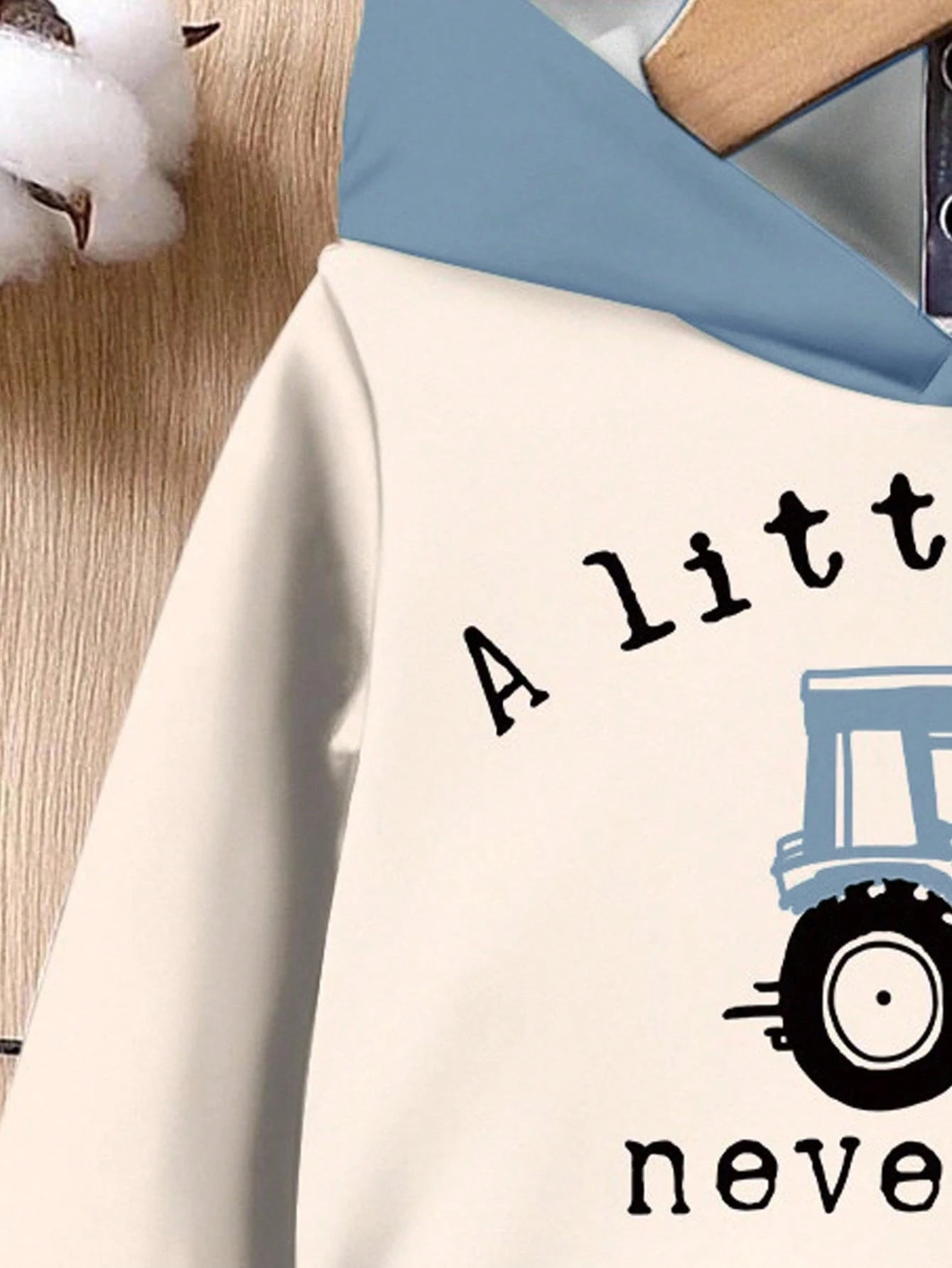 SHEIN Infant Boys Casual Loose Comfy Knit Soft Hoodie & Pants Set