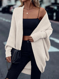 SHEIN LUNE Batwing Sleeve Duster Cardigan Fall Winter Cloth For Women