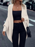 SHEIN LUNE Batwing Sleeve Duster Cardigan Fall Winter Cloth For Women