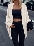 SHEIN LUNE Batwing Sleeve Duster Cardigan Fall Winter Cloth For Women